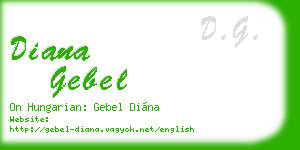 diana gebel business card